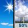 Thursday: A 50 percent chance of showers and thunderstorms after 1pm.  Mostly sunny, with a high near 92. South southwest wind around 10 mph becoming west in the afternoon. 
