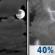 Friday Night: A 40 percent chance of showers and thunderstorms after 1am.  Mostly cloudy, with a low around 68. Calm wind. 