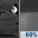Friday Night: Showers likely and possibly a thunderstorm after 1am.  Mostly cloudy, with a low around 69. Calm wind becoming south around 5 mph after midnight.  Chance of precipitation is 60%.