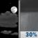 Tonight: A 30 percent chance of showers and thunderstorms, mainly after 5am.  Mostly cloudy, with a low around 71. Calm wind becoming south around 5 mph after midnight. 