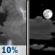 Tonight: A 10 percent chance of showers and thunderstorms before 7pm.  Partly cloudy, with a low around 75. Northeast wind around 5 mph becoming calm. 