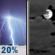 Tonight: A 20 percent chance of showers and thunderstorms before 9pm.  Mostly cloudy, with a low around 71. South wind around 5 mph becoming calm. 