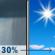 Monday: A 30 percent chance of showers and thunderstorms before 7am.  Patchy fog before 8am.  Otherwise, mostly sunny, with a high near 92. Heat index values as high as 105. Calm wind becoming northwest around 5 mph. 