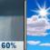 Monday: Showers likely, mainly before 8am.  Cloudy through mid morning, then gradual clearing, with a high near 73. North wind 5 to 10 mph.  Chance of precipitation is 60%. New precipitation amounts of less than a tenth of an inch possible. 