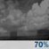 Saturday Night: Showers likely and possibly a thunderstorm before 1am, then a chance of showers and thunderstorms between 1am and 4am, then a chance of showers after 4am.  Partly cloudy, with a low around 72. West southwest wind around 5 mph becoming calm  in the evening.  Chance of precipitation is 70%.