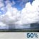 Wednesday: A chance of showers, with thunderstorms also possible after 1pm. Mostly sunny, with a high near 82. Calm wind becoming northwest around 5 mph in the morning. Chance of precipitation is 50%. Wednesday: A chance of showers, with thunderstorms also possible after 1pm. Mostly sunny, with a high near 82. Calm wind becoming northwest around 5 mph in the morning. Chance of precipitation is 50%.