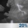 Monday Night: A 20 percent chance of showers and thunderstorms before 1am. Mostly cloudy, with a low around 68. East wind around 5 mph becoming calm. Monday Night: A 20 percent chance of showers and thunderstorms before 1am. Mostly cloudy, with a low around 68. East wind around 5 mph becoming calm.